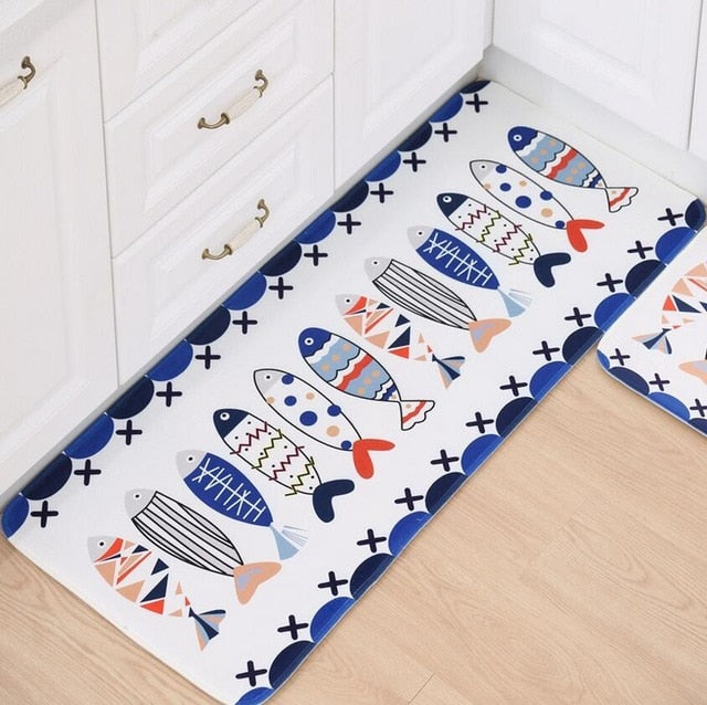 Doormat Non-Slip Kitchen Living Room Carpet/Bath Mat Home Entrance Floor Mat Hallway Area Rugs Kitchen Mat Home 10Style