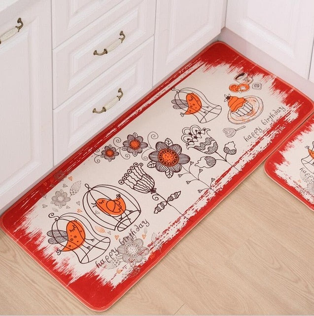 Doormat Non-Slip Kitchen Living Room Carpet/Bath Mat Home Entrance Floor Mat Hallway Area Rugs Kitchen Mat Home 10Style