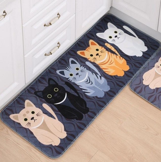Doormat Non-Slip Kitchen Living Room Carpet/Bath Mat Home Entrance Floor Mat Hallway Area Rugs Kitchen Mat Home 10Style