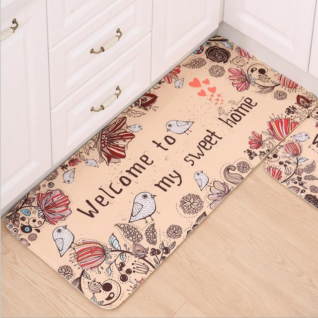 Doormat Non-Slip Kitchen Living Room Carpet/Bath Mat Home Entrance Floor Mat Hallway Area Rugs Kitchen Mat Home 10Style