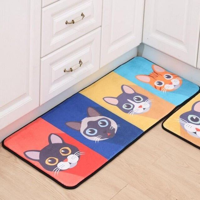 Doormat Non-Slip Kitchen Living Room Carpet/Bath Mat Home Entrance Floor Mat Hallway Area Rugs Kitchen Mat Home 10Style