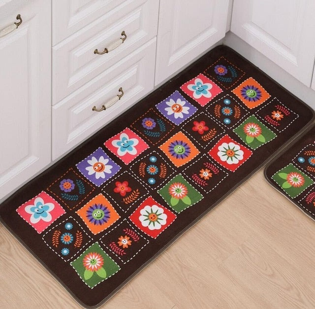 Doormat Non-Slip Kitchen Living Room Carpet/Bath Mat Home Entrance Floor Mat Hallway Area Rugs Kitchen Mat Home 10Style