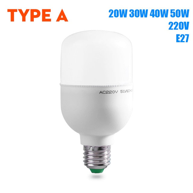 E27 LED Bulb Light Led Lamp 220V 15W 20W 40W 50W 60W Bombillas Leds Bulbs Ampoule Lights For Kitchen Home Indoor Lighting