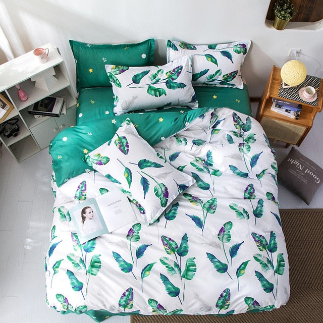 Avocado  Quilt Cover Queen Full King single Size Children Cartoon Duvet Cover Bedclothes Comfortable bedding set