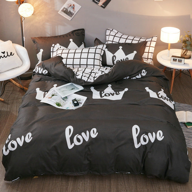 Avocado  Quilt Cover Queen Full King single Size Children Cartoon Duvet Cover Bedclothes Comfortable bedding set