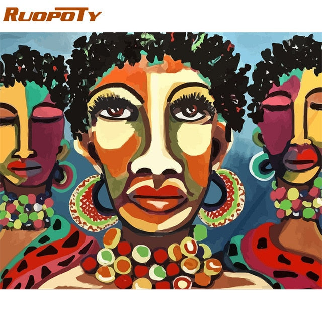 RUOPOTY Frame Diy Painting By Numbers Butterfly Animals Modern Wall Art Canvas Painting Acrylic Paint By Numbers For Home Decors