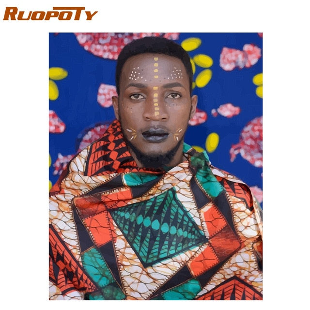 RUOPOTY Frame Diy Painting By Numbers Butterfly Animals Modern Wall Art Canvas Painting Acrylic Paint By Numbers For Home Decors