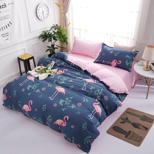 Solstice Home Textile Cartoon Polar bear Bedding Sets Children's Beddingset Bed Linen Duvet Cover Bed Sheet Pillowcase/bed Sets
