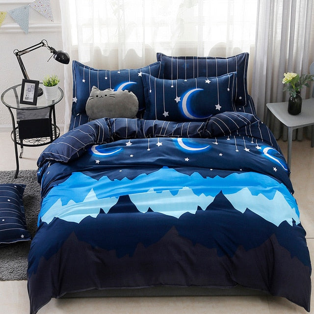 Solstice Home Textile Cartoon Polar bear Bedding Sets Children's Beddingset Bed Linen Duvet Cover Bed Sheet Pillowcase/bed Sets