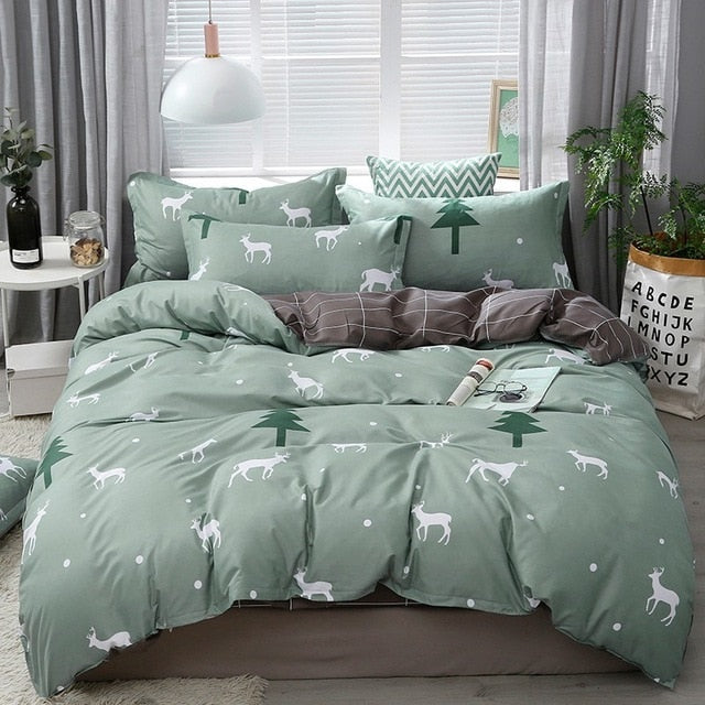 Solstice Home Textile Cartoon Polar bear Bedding Sets Children's Beddingset Bed Linen Duvet Cover Bed Sheet Pillowcase/bed Sets