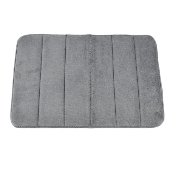 1pc 40x60cm Home Bath Mat Non-slip Bathroom Carpet soft coral fleece Memory Foam Rug Mat kitchen Toilet Floor decor