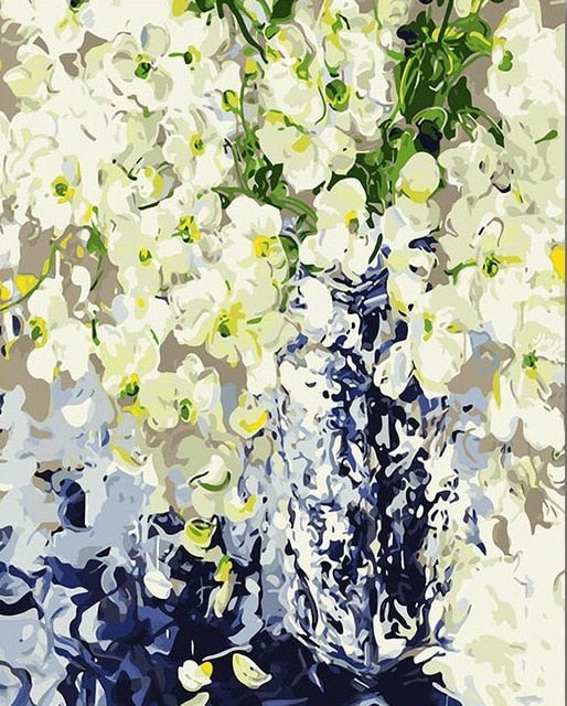 CHENISTORY Frame DIY Painting By Numbers Flowers Landscape Painting Calligraphy Wall Art Canvas Painting For Home Decor Gift