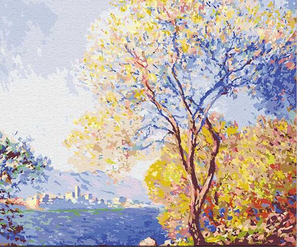 CHENISTORY Frame DIY Painting By Numbers Flowers Landscape Painting Calligraphy Wall Art Canvas Painting For Home Decor Gift