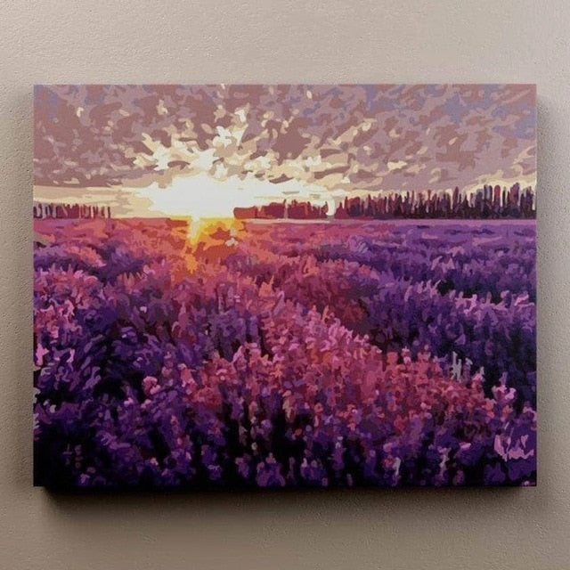 CHENISTORY Frame DIY Painting By Numbers Flowers Landscape Painting Calligraphy Wall Art Canvas Painting For Home Decor Gift