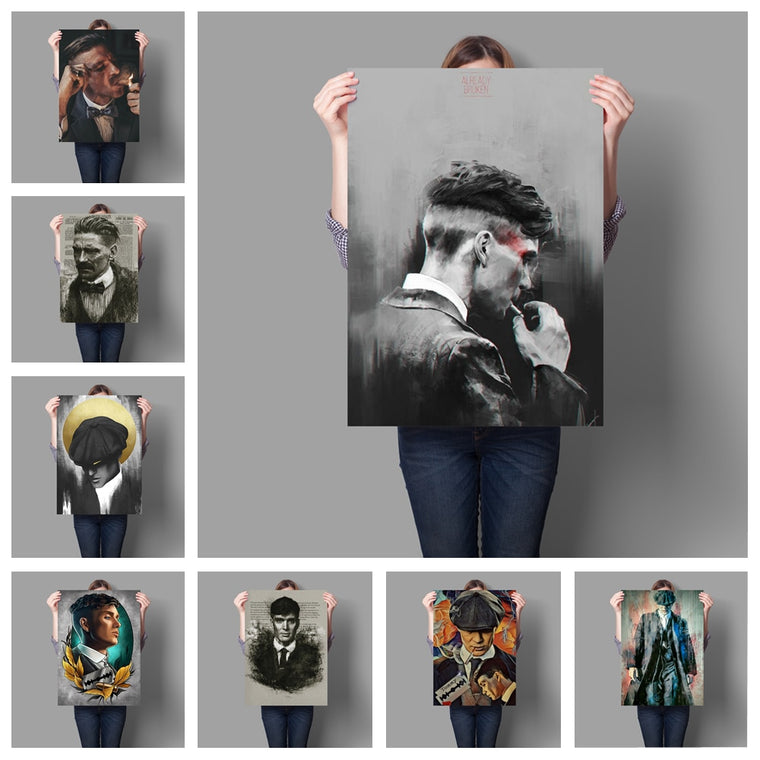 British high score crime drama Peaky Blinders poster hight quality canvas painting home Decor  wall art duvar tablolar o762