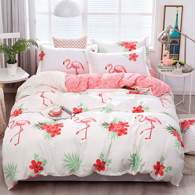 Solstice Home Textile Black Lattice Duvet Cover Pillowcase Bed Sheet Simple Boy Girls Bedding Sets 3/4Pcs Single Double Bedlinen