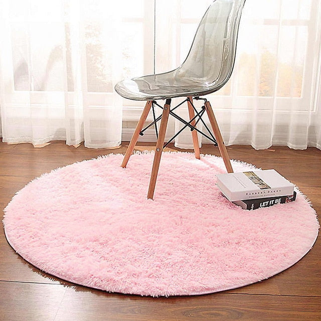 New Soft Faux Fur Wool Living Room Sofa Carpet Plush Carpets Bedroom Cover Mattress Xmas Door Window Round Rugs Carpets