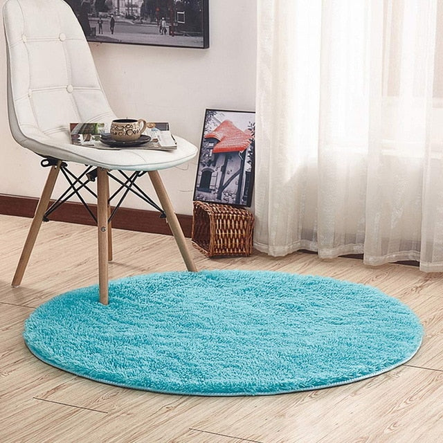 New Soft Faux Fur Wool Living Room Sofa Carpet Plush Carpets Bedroom Cover Mattress Xmas Door Window Round Rugs Carpets