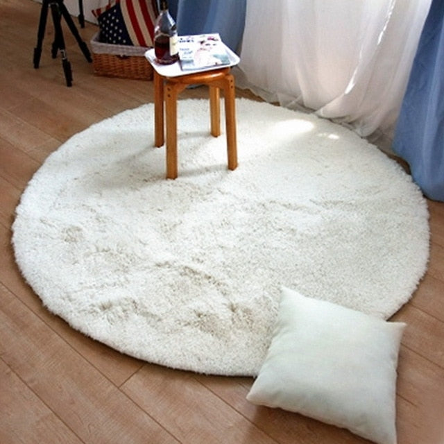 New Soft Faux Fur Wool Living Room Sofa Carpet Plush Carpets Bedroom Cover Mattress Xmas Door Window Round Rugs Carpets