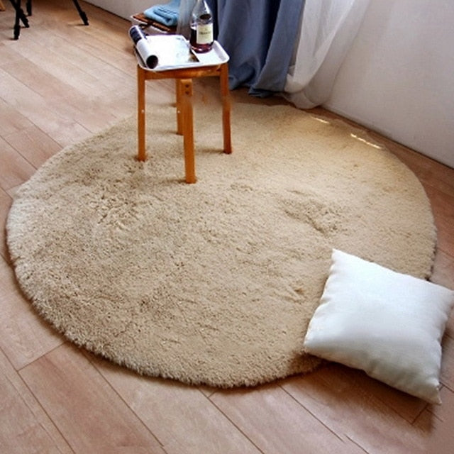 New Soft Faux Fur Wool Living Room Sofa Carpet Plush Carpets Bedroom Cover Mattress Xmas Door Window Round Rugs Carpets