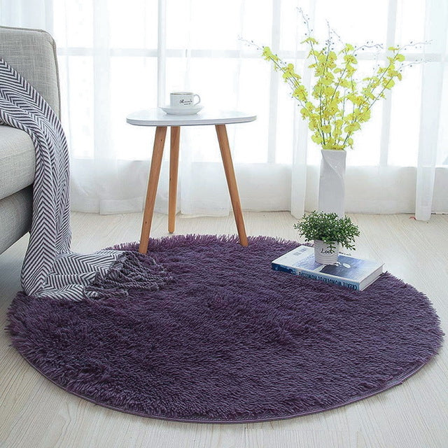 New Soft Faux Fur Wool Living Room Sofa Carpet Plush Carpets Bedroom Cover Mattress Xmas Door Window Round Rugs Carpets