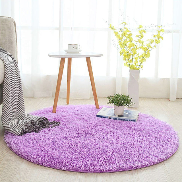 New Soft Faux Fur Wool Living Room Sofa Carpet Plush Carpets Bedroom Cover Mattress Xmas Door Window Round Rugs Carpets