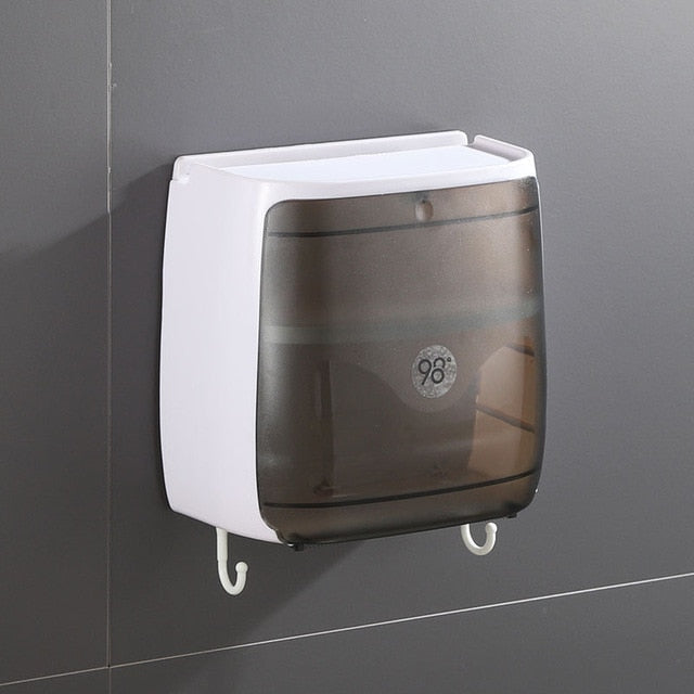 Toilet Paper Holder Waterproof Wall Mounted Toilet Paper Tray Roll Paper Tube Storage Box Tray Tissue Box Shelf Bathroom Product