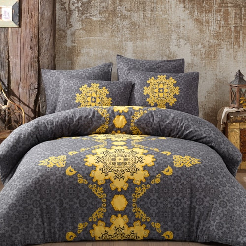 Lady Moda Star Luxury Bed Linen Cotton Set Ranforce Bedding Set Twin/Full/Queen/King Size 3/4/5 pcs Bed Sheet Duvet Cover Set