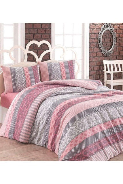 Lady Moda Star Luxury Bed Linen Cotton Set Ranforce Bedding Set Twin/Full/Queen/King Size 3/4/5 pcs Bed Sheet Duvet Cover Set