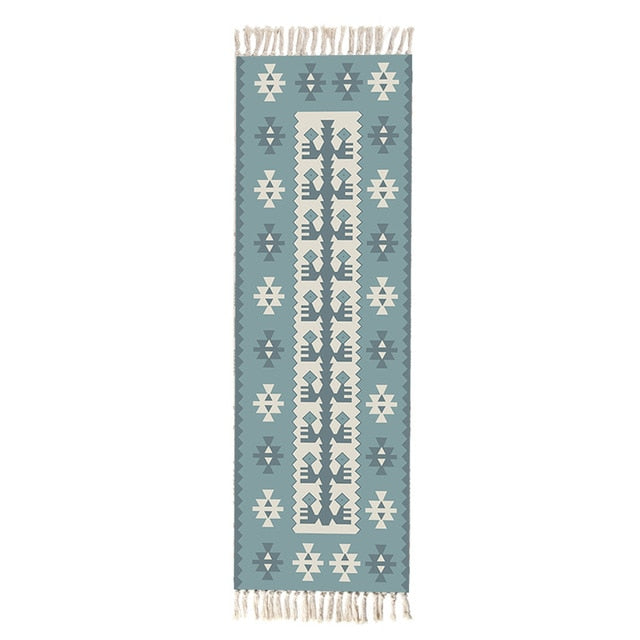 60x180cm Retro rugs and carpets for home living room Soft Tassel Home Carpets Table Runner Door Mat Home Decoration