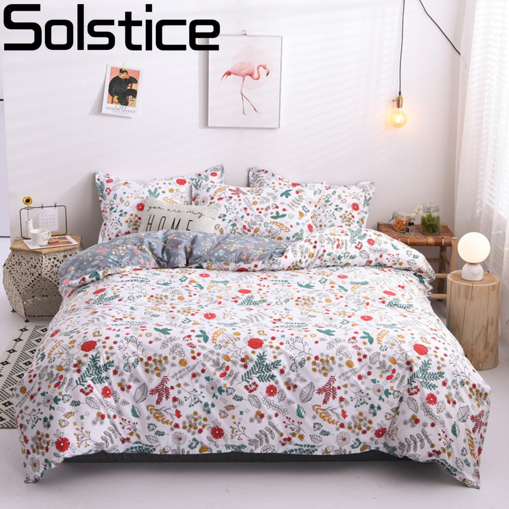Solstice Home Textile Cartoon Polar bear Bedding Sets Children's Beddingset Bed Linen Duvet Cover Bed Sheet Pillowcase/bed Sets