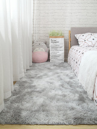 Living room carpet bedroom bedside mat simple modern gray household floor rug soft skin-friendly multi-zone use blanket