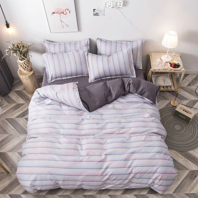 Fashion Simple Style home bedding sets bed linen duvet cover flat sheet Bedding Set Winter Full King Single Queen,bed set 2020