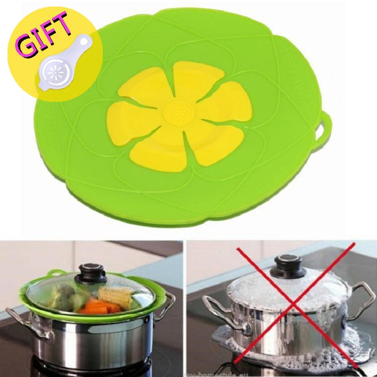 Silicone lid Spill Stopper Cover For Pot Pan Kitchen Accessories Cooking Tools Flower Cookware Home Kitchen Accessories Gadgets