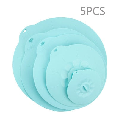 Silicone lid Spill Stopper Cover For Pot Pan Kitchen Accessories Cooking Tools Flower Cookware Home Kitchen Accessories Gadgets