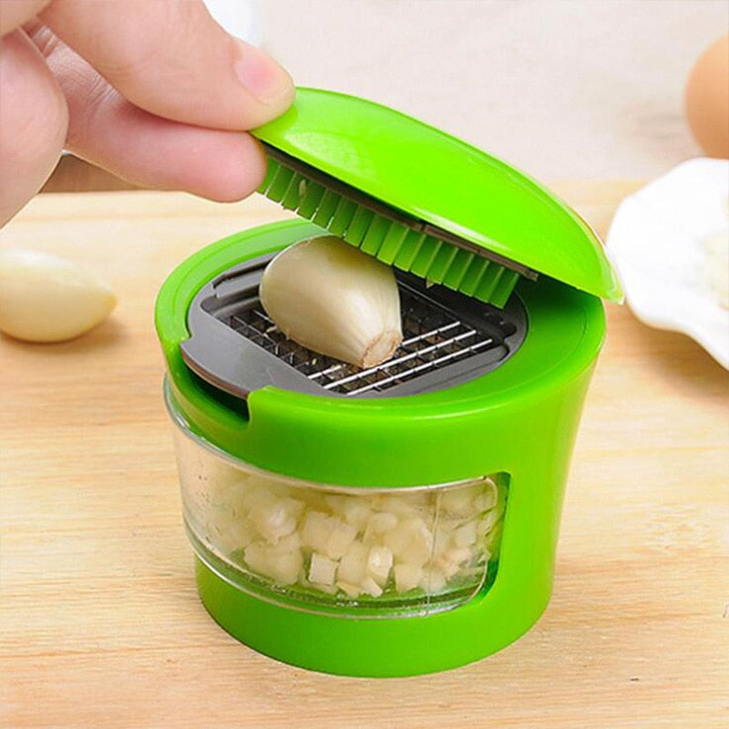 1pcs/lot Stainless Steel Garlic Presses Manual Garlic Mincer  Garlic Tools Kitchen supplies Gadgets Curve presses Fruit Tools