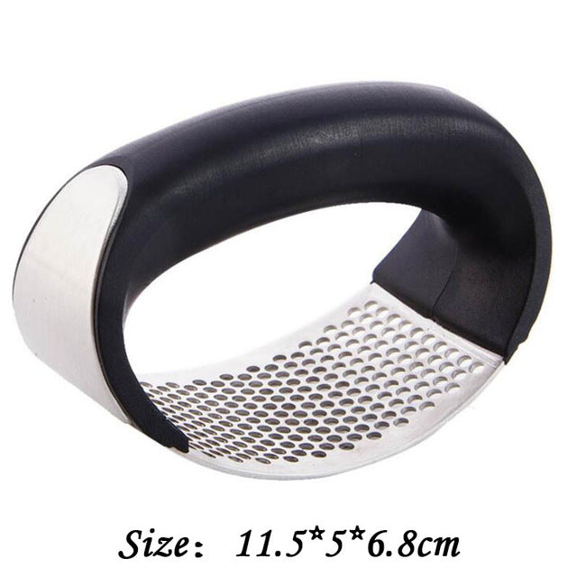 1pcs/lot Stainless Steel Garlic Presses Manual Garlic Mincer  Garlic Tools Kitchen supplies Gadgets Curve presses Fruit Tools