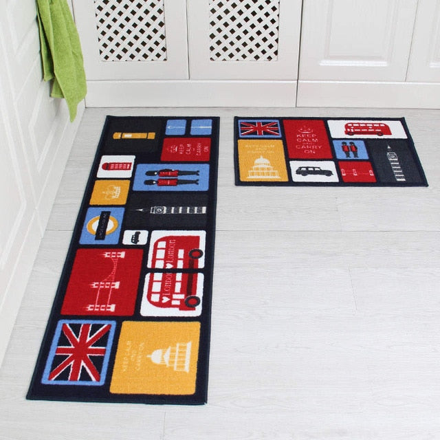 Long Kitchen Mat Bath Carpet Floor Mat Home Entrance Doormat Tapete Absorbent Bedroom Living Room Floor Mats Modern Kitchen Rug