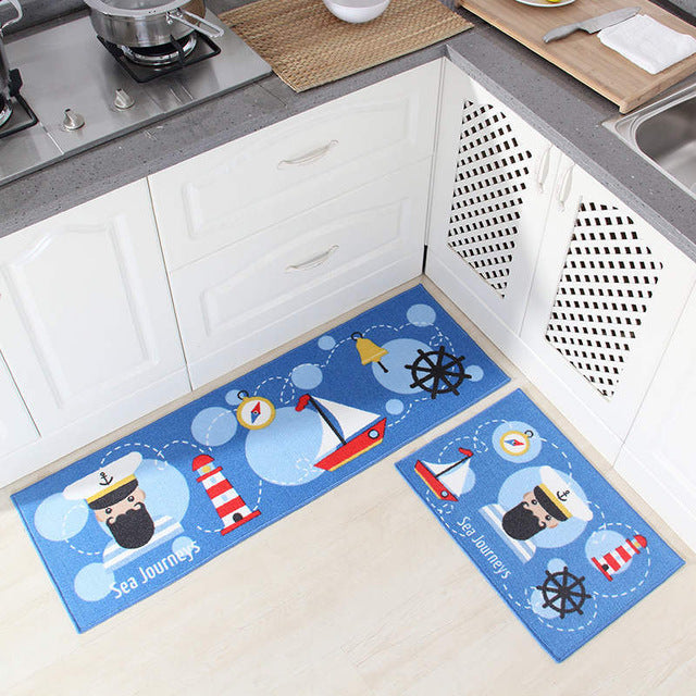 Long Kitchen Mat Bath Carpet Floor Mat Home Entrance Doormat Tapete Absorbent Bedroom Living Room Floor Mats Modern Kitchen Rug