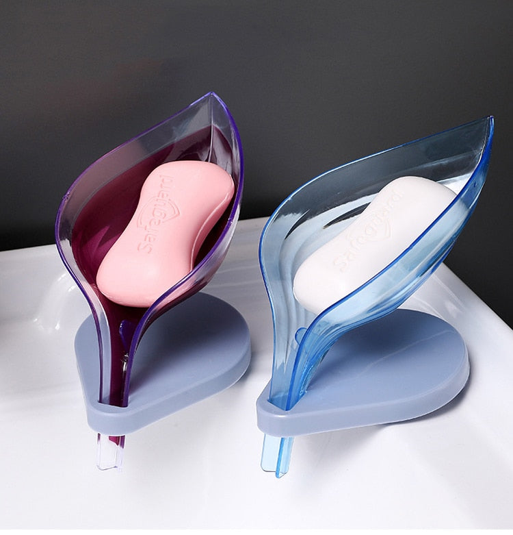 Leafology Decorative Drainage Soap Holder Dish Storage Plate Tray Bathroom Soap Holder Case Bathroom Supplies Bathroom Gadgets