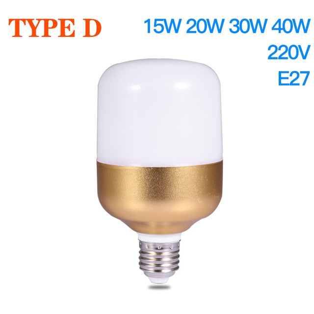 E27 LED Bulb Light Led Lamp 220V 15W 20W 40W 50W 60W Bombillas Leds Bulbs Ampoule Lights For Kitchen Home Indoor Lighting