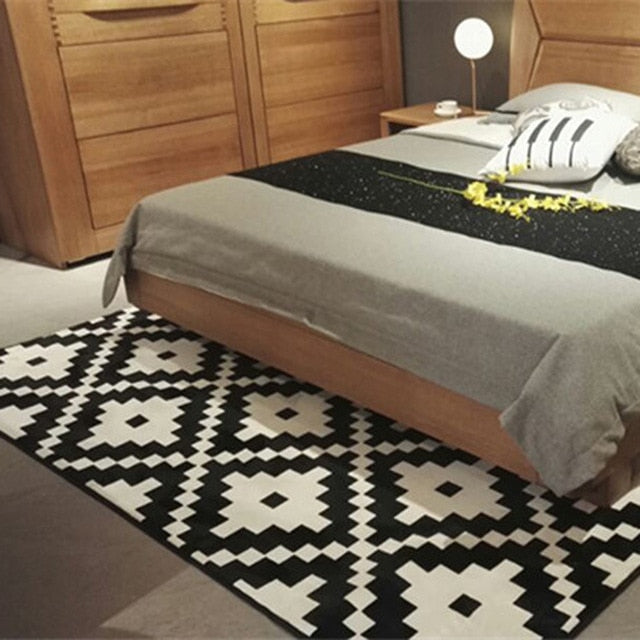 Nordic Modern Carpet Polyester Rug and Carpets for Living Room Floor Child Kids Play Mat Bedroom Bathroom Home Door Mat alfombra