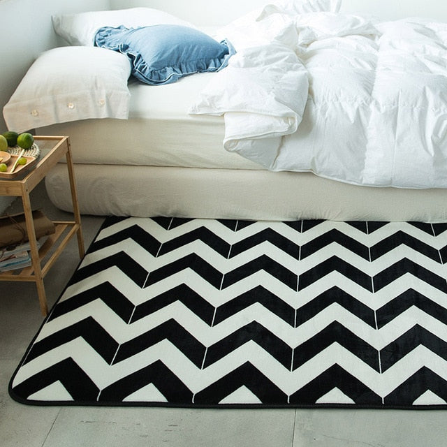 Nordic Modern Carpet Polyester Rug and Carpets for Living Room Floor Child Kids Play Mat Bedroom Bathroom Home Door Mat alfombra