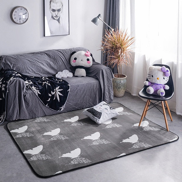 Nordic Modern Carpet Polyester Rug and Carpets for Living Room Floor Child Kids Play Mat Bedroom Bathroom Home Door Mat alfombra