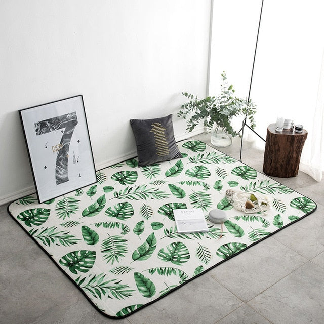 Nordic Modern Carpet Polyester Rug and Carpets for Living Room Floor Child Kids Play Mat Bedroom Bathroom Home Door Mat alfombra