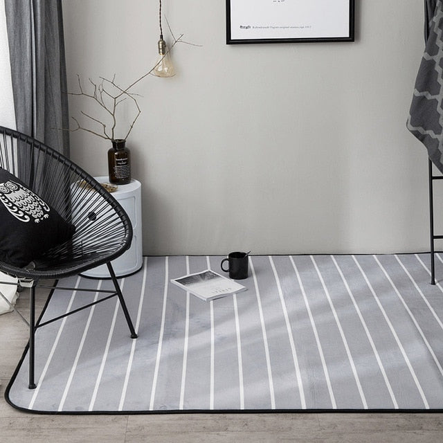 Nordic Modern Carpet Polyester Rug and Carpets for Living Room Floor Child Kids Play Mat Bedroom Bathroom Home Door Mat alfombra