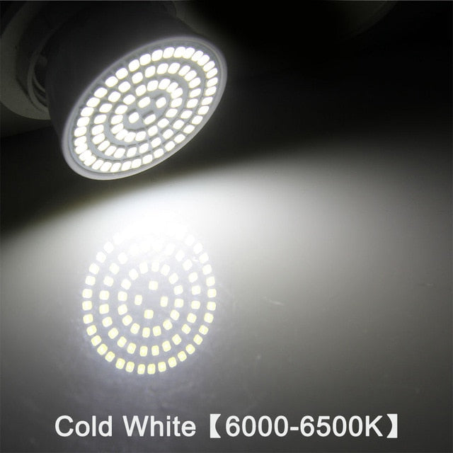 E27 LED Bulb GU10 LED Lamp 220V SMD 2835 MR16 Spotlight 48 60 80LEDs Warm White Cold White Lights for Home Decoration Ampoule